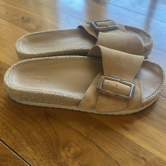 Vince suede and espadrille sandals - Picture 2 of 3